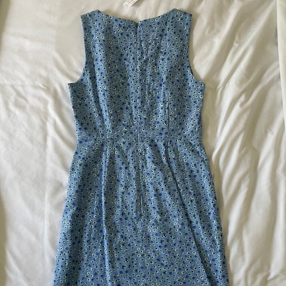 NWT J. Crew Basketweave Scallop-Edge dress